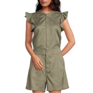 Joe's jeans flutter sleeve romper sage sz xs